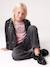 Sweatshirt for girls with high neck pale pink 
