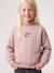 Sweatshirt for girls with high neck pale pink 