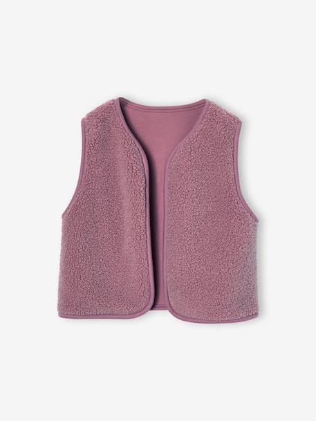 3-piece dress set for girls ecru+mauve 