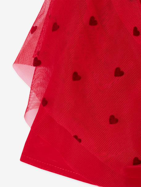 Tulle skirt for girls red 