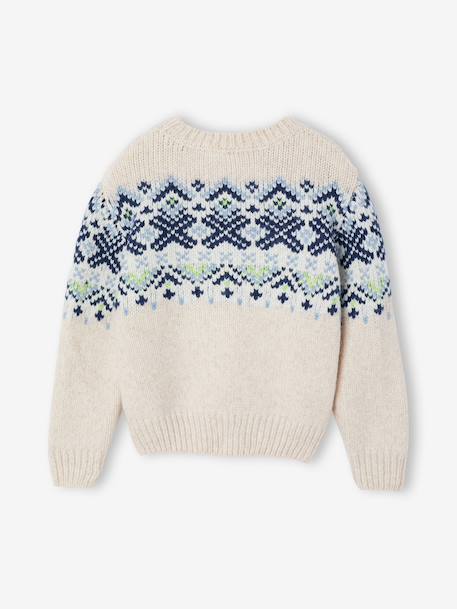 Jumper Jacquard  for boys white 