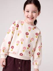 -Round-neck sweatshirt for girls
