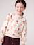 Round-neck sweatshirt for girls ecru+ivory+pale pink+taupe 