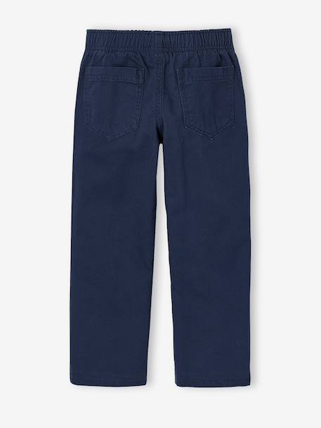 Wide-leg trousers for boys khaki+night blue 