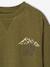 Long-sleeved T-shirt with slogan print for boys anthracite+pistachio+yellow 