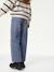 Wide-leg trousers in girls' colours green+grey blue+grey green+plum+rose 