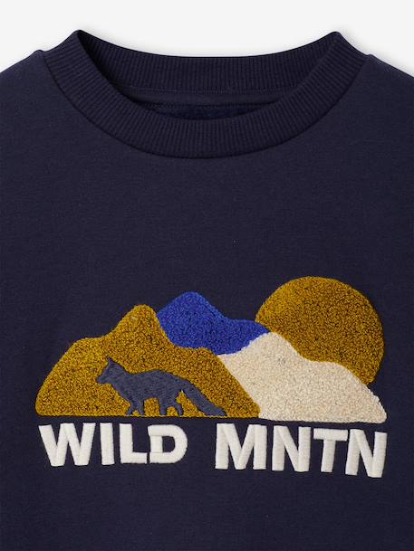 Crew neck sweatshirt for boys navy blue 
