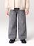 Girl's wide-leg star jeans denim grey+light blue 