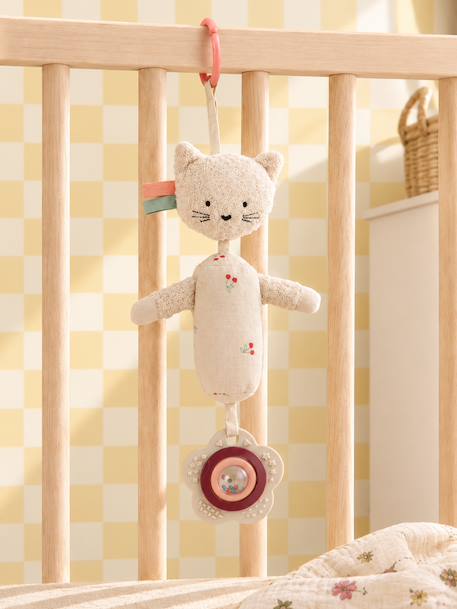 Sensory hanging cat rattle red 
