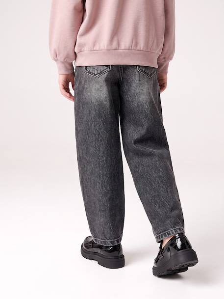 Mom Fit Jeans for Girls denim grey+light blue+medium blue 