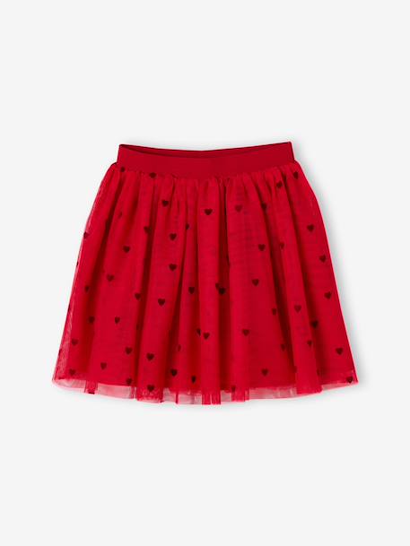 Tulle skirt for girls red 