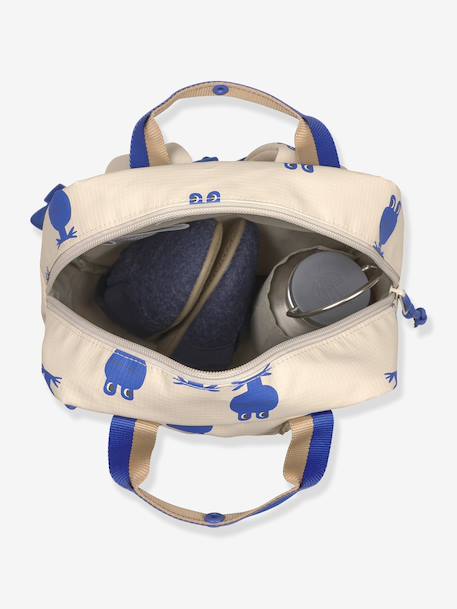 Square backpack for kids LASSIG blue+rose 