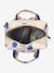 Square backpack for kids LASSIG blue+rose 