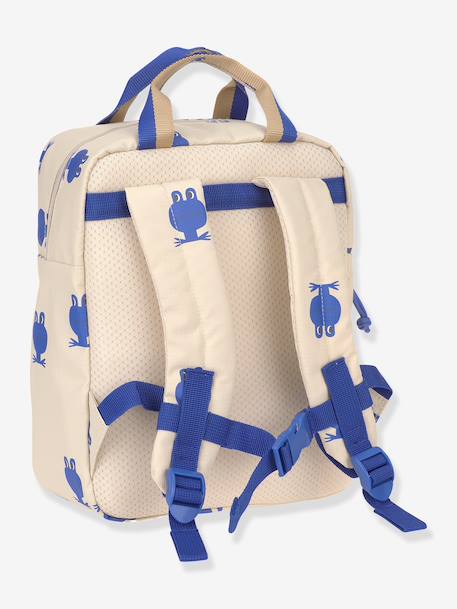 Square backpack for kids LASSIG blue+rose 