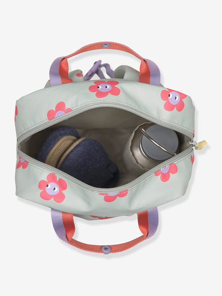 Square backpack for kids LASSIG blue+rose 