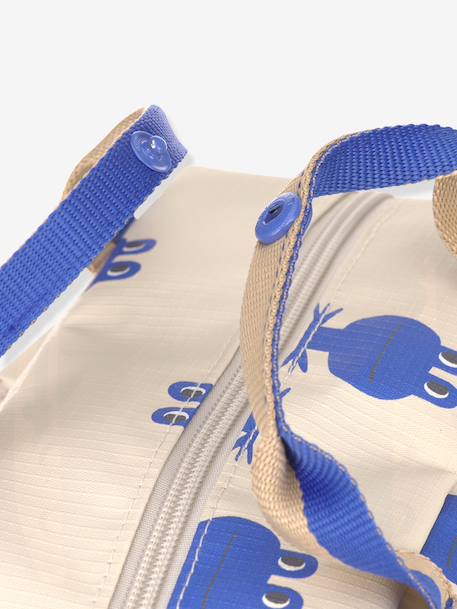 Square backpack for kids LASSIG blue+rose 
