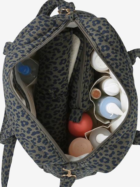 Leopard 24 or 48-Hour Changing Bag, ENVIE DE FRAISE beige+khaki 
