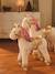 Horse on Wheels in FSC® Wood Big Horse+ecru+Small Horse+white 