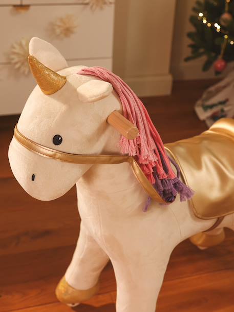 Horse on Wheels in FSC® Wood Big Horse+Small Horse+white 