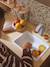Wooden kitchen with FSC100® wooden accessories ecru+rose+sage green 