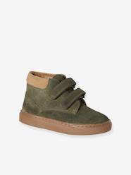 Shoes-Hook-&-Loop Trainers in Leather for Boys