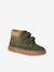 Hook-&-Loop Trainers in Leather for Boys beige+khaki+navy blue 