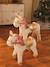 Horse on Wheels in FSC® Wood Big Horse+Small Horse+white 