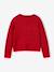Christmas Gift Box with Jacquard Knit Reindeer Jumper + 2 Scrunchies for Girls ecru+pale pink+red 