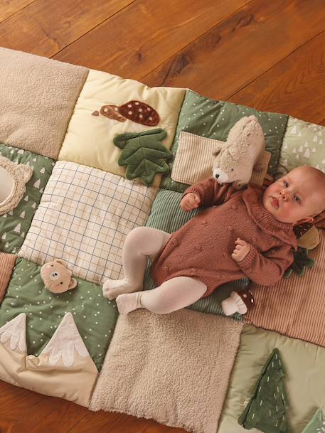 Activity Mat, Life beige+ecru+emerald green+multicoloured+orange+red 