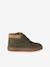 High-Top Leather Trainers with Laces, for Boys beige+khaki+navy blue 