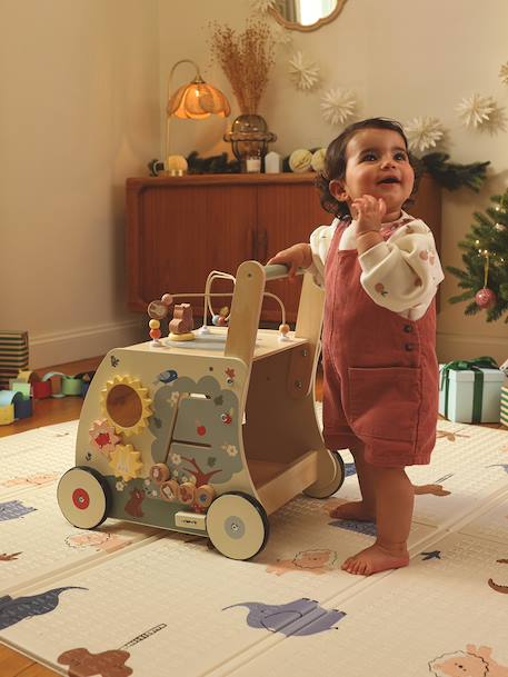 FSC 100% wooden pushchair by HAPPY FOREST wood 