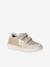 Pair of girls leather trainers beige+brown+golden yellow+old rose 