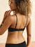 2 Wireless Nursing Bras in Organic Cotton BLACK DARK SOLID+GREY DARK SOLID+rosy 