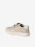 Pair of girls leather trainers beige+brown+golden yellow+old rose 