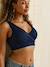 Pack of 2 Seamless Bras in Microfibre, Nursing Special beige+Dark Blue+Grey Anthracite 