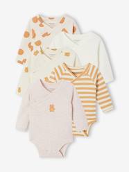 Baby-Pack of 5 long-sleeved bodysuits for newborns