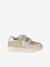 Pair of girls leather trainers beige+brown+golden yellow+old rose 
