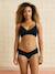 2 Wireless Nursing Bras in Organic Cotton BLACK DARK SOLID+GREY DARK SOLID+rosy 