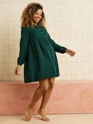 Maternity-Dress in Printed Cotton Gauze, Maternity & Nursing Special