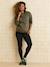 Long Maternity Leggings Black+chocolate 