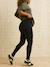 Long Maternity Leggings Black+chocolate 