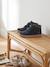 Pair of boys boots with straps khaki+navy blue 