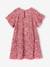 Girl's velvet and sequin dress red+rose+silver 