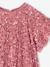 Girl's velvet and sequin dress red+rose+silver 