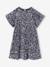Girl's velvet and sequin dress red+rose+silver 