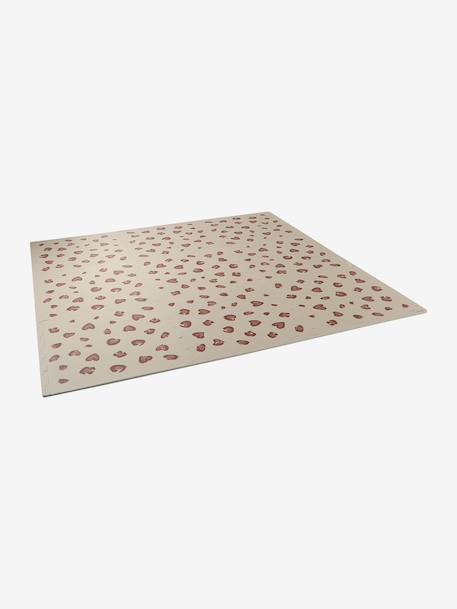 Large 9 Tile Foam Mat beige+ecru+mauve+rose 