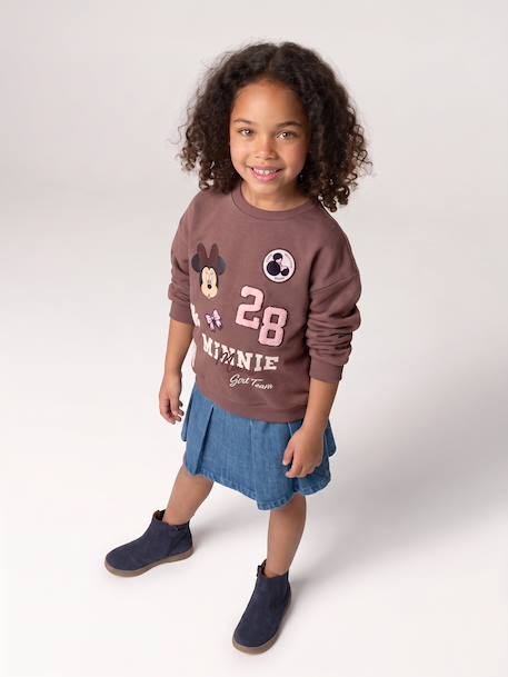 Minnie sweatshirt for girls chocolate 