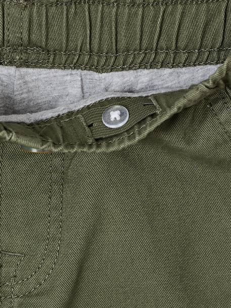 Wide-leg trousers for boys khaki+night blue 