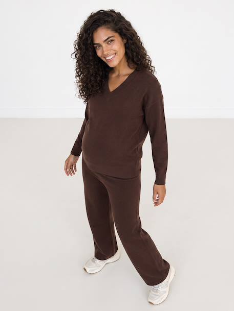 Maternity trouser set chocolate 