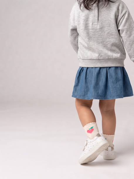 Dress with long sleeves for baby girls stone 